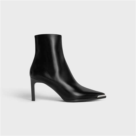 celine verneuil|Celine Verneuil ankle boot with metal toe in Calfskin.